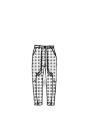 Rundholz Black Label - Gerade schmale baumwollstretch hose mit druck - 1253490102