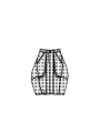 Rundholz Black Label - Ballonförmiger baumwollstretch rock mit druck - 1253490303