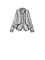 Rundholz Black Label - Hüftlange baumwollstretch jacke mit druck - 1253491101