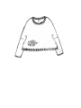 Rundholz Black Label - Gerader weiter leinen strick pullover mit pigmentdruck - 1253500701