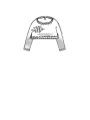 Rundholz Black Label - Kurzer leinen strick pullover mit pigmentdruck - 1253500702