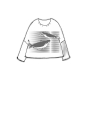 Rundholz Black Label - Kastenförmiger baumwoll nylon strick pullover - 1253580701