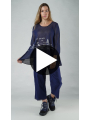 Rundholz Black Label - Flared cotton nylon knit sweater - 1253580709