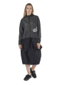 Rundholz Black Label - Hüftlange baumwoll nylon strickjacke - 1253587108