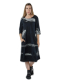 Rundholz Black Label - Ausgestelltes slubjersey kleid mit kräuselpartie - 1253640902