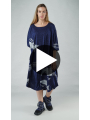 Rundholz Black Label - Robe oversize en jersey slub avec partie froncée - 1253640905