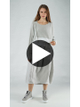 Rundholz Black Label - Pull court en lin avec impression placée - 1253720703