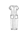 Rundholz Black Label - Schmales leinen stretch kleid - 1253830905