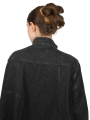 Rundholz DIP - langer ausgestellter Denim-Mantel - Black Coated Jeans - 2242031204