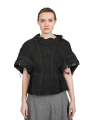Rundholz DIP - flared velvet T-shirt - Coal Cloud - 2242160601