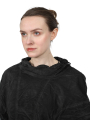 Rundholz DIP - flared velvet T-shirt - Coal Cloud - 2242160601