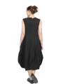 Rundholz - Linen and wool balloon dress - black - 2241110917