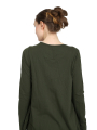 Rundholz Black Label - Shirt with tulle trims at the neck and hem - Jungle - 2243330501