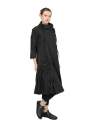 Rundholz Black Label - a-shaped cotton stretch tunic - Black - 2243631909