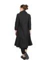 Rundholz Black Label - a-shaped cotton stretch tunic - Black - 2243631909