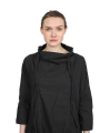 Rundholz Black Label - a-shaped cotton stretch tunic - Black - 2243631909