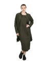 Rundholz Black Label - Banana-shaped cotton twill stretch dress - 2243390917