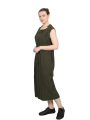 Rundholz Black Label - banana-shaped cotton twill stretch dress - Jungle - 2243390917