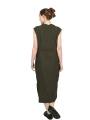 Rundholz Black Label - banana-shaped cotton twill stretch dress - Jungle - 2243390917