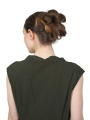 Rundholz Black Label - banana-shaped cotton twill stretch dress - Jungle - 2243390917