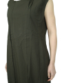 Rundholz Black Label - Banana-shaped cotton twill stretch dress - 2243390917