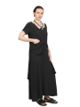 Pal Offner - Robe - Fluid Dress - Crêpe Georgette - Black - 2501.1101103.140004