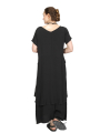 Pal Offner - Robe - Fluid Dress - Crêpe Georgette - Black - 2501.1101103.140004