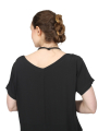 Pal Offner - Robe - Fluid Dress - Crêpe Georgette - Black - 2501.1101103.140004