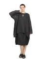 Black by K&M - Tunika - Keep your image and hold that smile - Black - 251.01.10