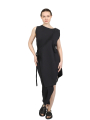 Black by K&M - Kleid - Asymetrisches Kleid - Black - id.03.01.06