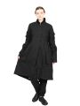 Rundholz DIP - manteau en jean écru avec poches surpiquées et col chemisier - black - 1252601212