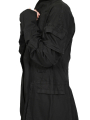 Rundholz DIP - manteau en jean écru avec poches surpiquées et col chemisier - black - 1252601212