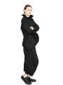 Rundholz - calf-length pants with low crotch and bubbles at the sides - black - 1251630104