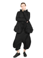 Rundholz - calf-length pants with low crotch and bubbles at the sides - black - 1251630104