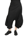 Rundholz - calf-length pants with low crotch and bubbles at the sides - black - 1251630104