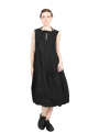 Rundholz - robe ballon à manches courtes avec bulles sur le côté - black - 1251630906