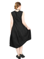 Rundholz - robe ballon à manches courtes avec bulles sur le côté - black - 1251630906
