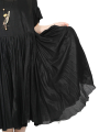 Rundholz - robe à manches courtes avec partie jupe ruchée - black - 1251250910