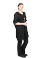 Rundholz DIP - tunique en tricot à manches courtes et col en V - black - 1252457002