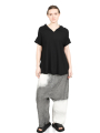 Rundholz - pantalon à entrejambe basse et poches plaquées à l'arrière - pigment astéroïde - 1251670103