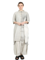 Rundholz - balloon pants with low crotch and front pleats - moon pigment - 1251670105