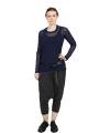 Rundholz DIP - pantalon relaxed en jersey de coton avec ceinture élastique - black - 1252560108