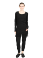 Rundholz DIP - Schmale baumwoll crepe jersey cupro hose - 1252560107
