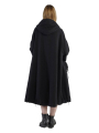 Rundholz DIP - Mantel MantelKleid mit Kapuze Schurwolle Black - 2242211203