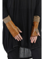 Rundholz - HandSchuhe 2-teilig Leder und Kaschmir black - 2241802003