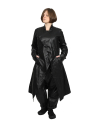 Pal Offner - Coat - Draped Coat_Coated Viscose - Black - 2501-090301-470002