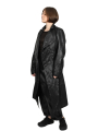 Pal Offner - Trousers - Laid-Back Trousers_Coated Viscose - Black - 2501-132201-470002