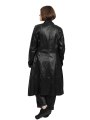 Pal Offner - Coat - Draped Coat_Coated Viscose - Black - 2501-090301-470002