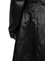 Pal Offner - Coat - Draped Coat_Coated Viscose - Black - 2501-090301-470002