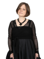 Pal Offner - Longsleeve - Sheer Wrap Longsleeve_Organic Cotton Mesh - Black - 2501-030102-330001